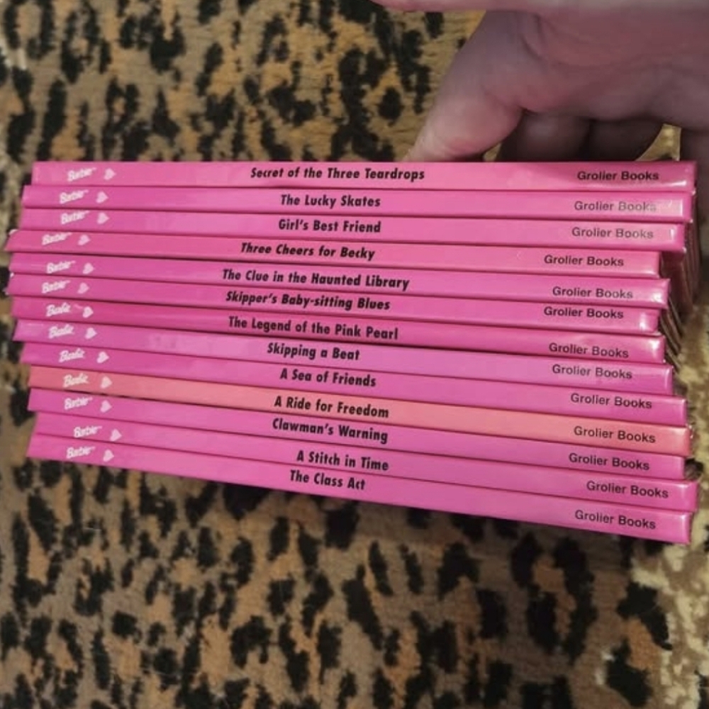 13 Vintage Barbie Books
